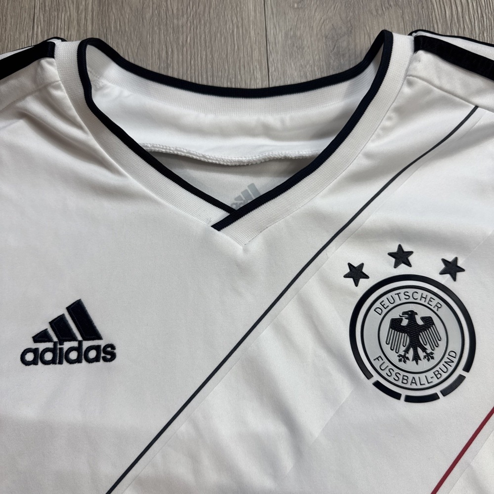 GERMANY Adidas Soccer Jersey #6 Bryan Soccer Jersey Mens 2XL XXL White Football